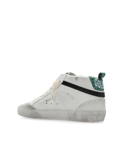 Golden Goose Deluxe Brand White Mid Star Artisanal Leather Sneakers