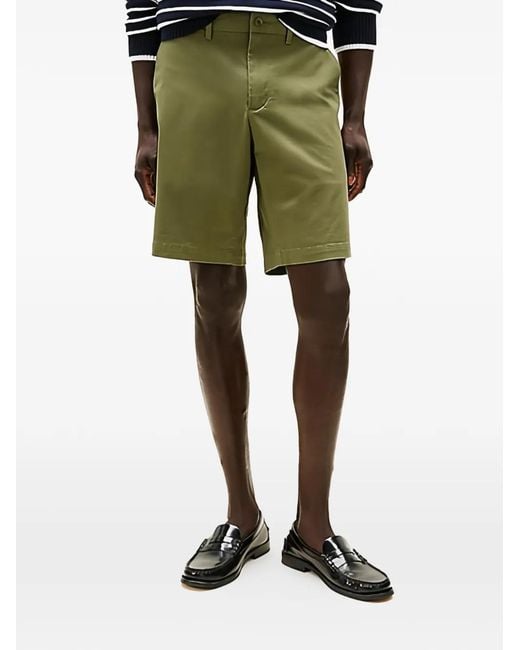Tommy Hilfiger Green Harlem 1985 Collection Chino Shorts for men