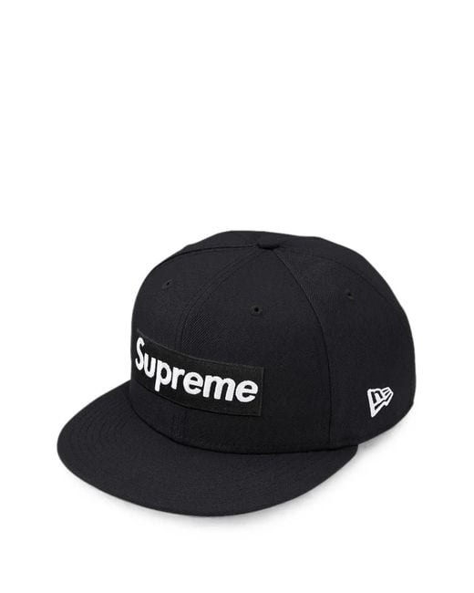 Supreme Black X New Era Ghostface Box Logo 59Fifty Cap for men