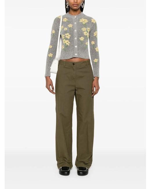 Aspesi Green Canvas Trousers