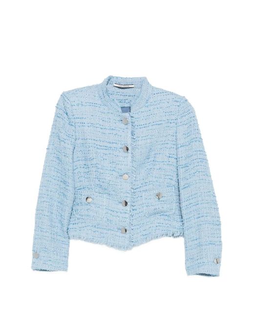 Tagliatore Blue Jaqueline Buttoned Jacket