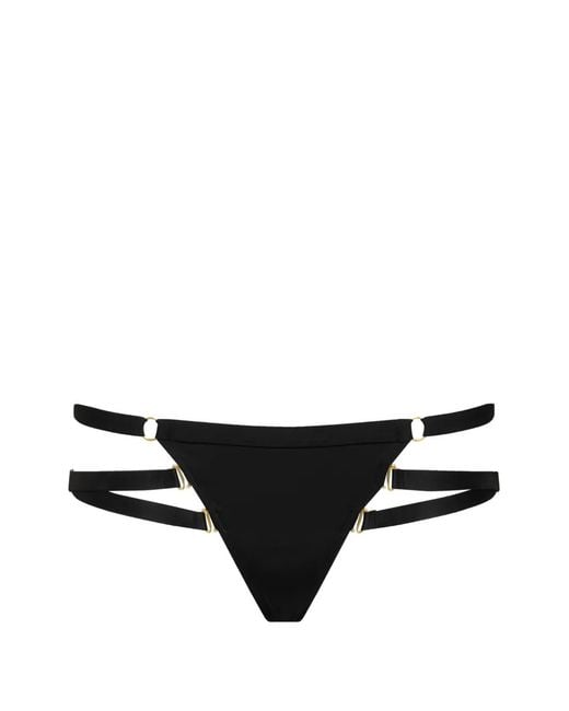 Maison Close Black Fatale String Bikini Bottoms
