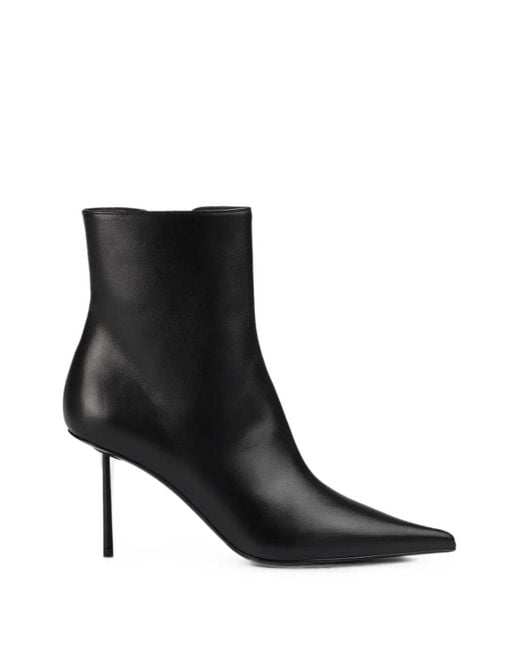 Le Silla Black Amelia Pointed-Toe Ankle Boots