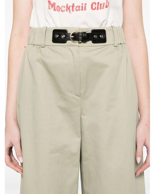 Maje White Cargo Trousers
