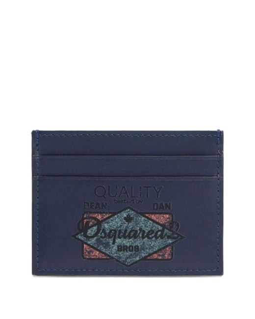 DSquared² Blue Re-Worked2 Cardholder for men