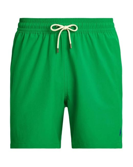 Polo Ralph Lauren Green 14.6 Cm Traveller Classic Swimming Trunk Clothing for men