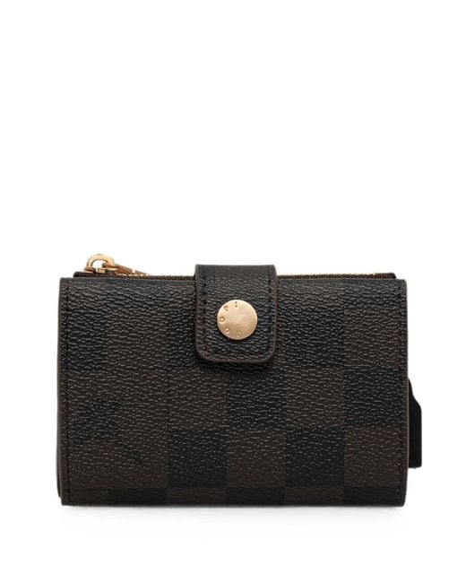 Joop! Black Cortina Piazza Check-Pattern Zip-Around Wallet
