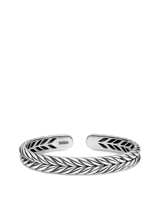 David Yurman White Chevron Flex Bracelet for men