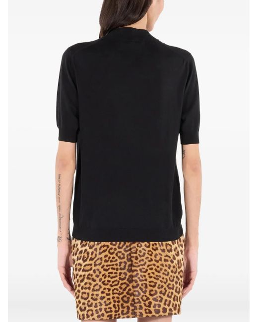 Roberto Cavalli Black Short Sleeve T-Shirt