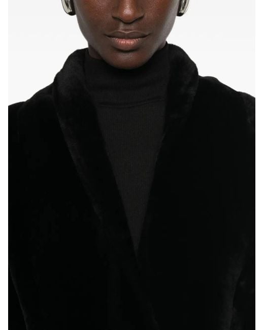 Nour Hammour Black Raquel Belted Coat