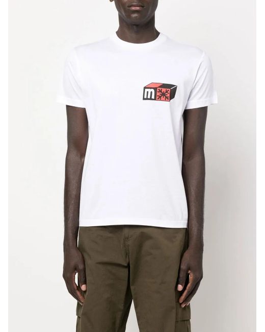 MODES GARMENTS White Graphic-Print Cotton T-Shirt