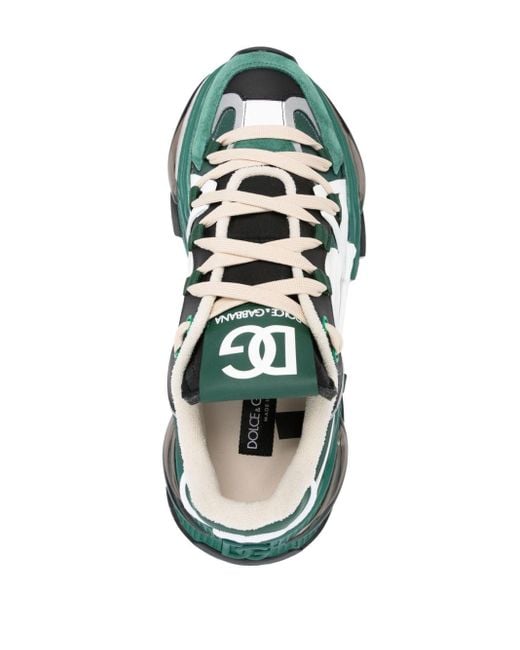 Dolce & Gabbana Airmaster Sneakers mit Kontrasteinsatz in Green für Herren