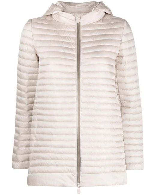 Save The Duck Natural Iris22 Alima Removable Hood Padded Jacket