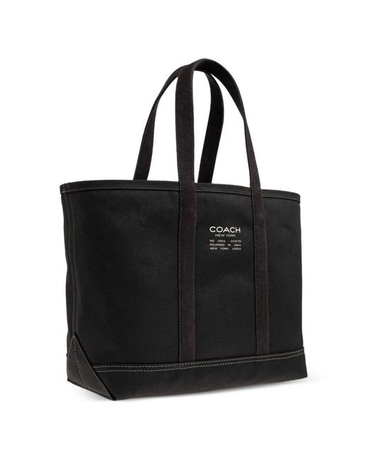 COACH Black Top Handle Tote Bag for men