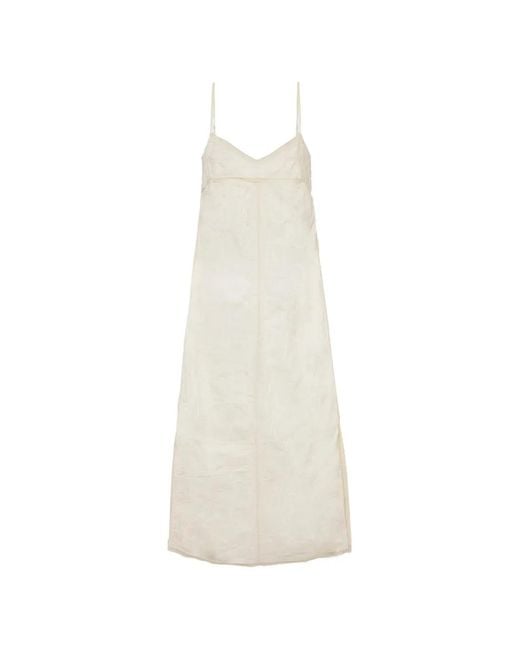 Jonathan Simkhai White Leah Crinkled-Effect Backless Midi Dress