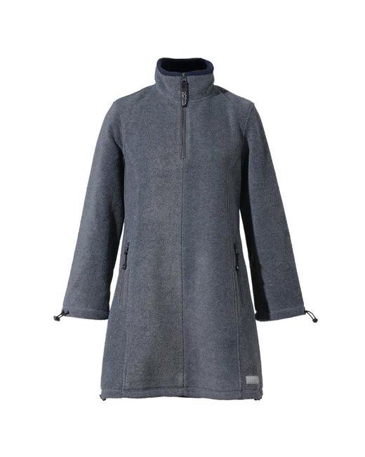 Sandy Liang Blue Fleece-Texture Mini Dress