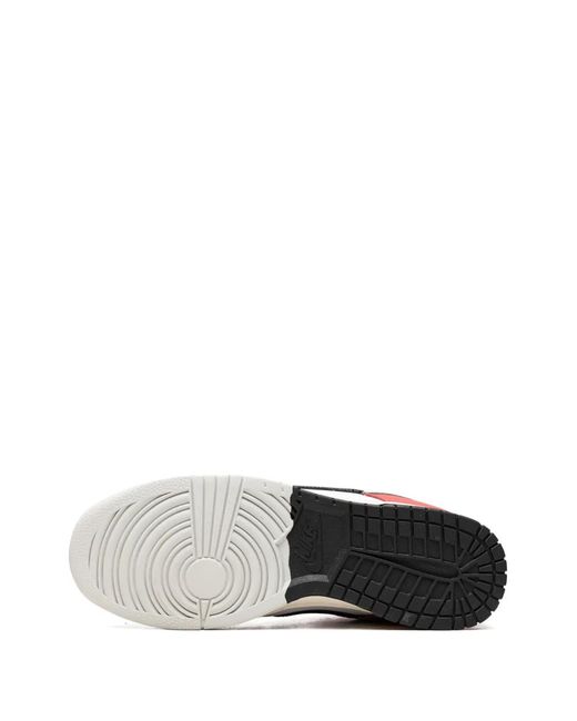 Nike Red Dunk Low "Chicago Split" Sneakers
