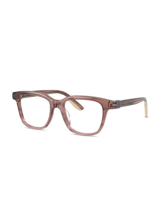Brunello Cucinelli Purple Rectangle-Frame Glasses