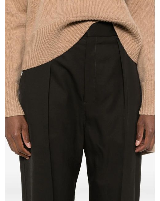 Lemaire Black Hose mit Faltentaschen