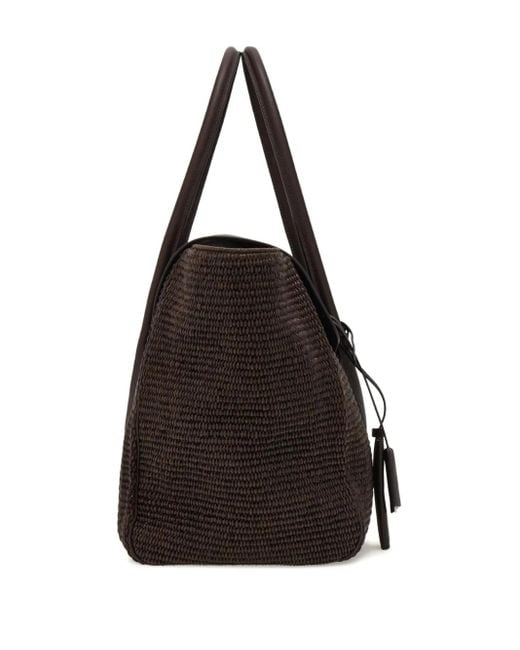 Ferragamo Brown Large East-West Tote Bag for men