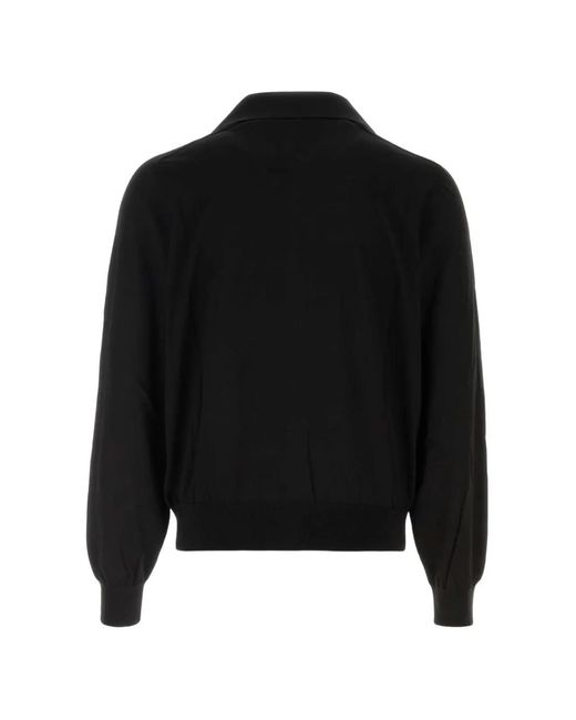 Versace Black Greca-Pattern Knit Cardigan for men
