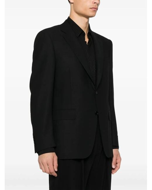 Canali Black Wool Blazer for men