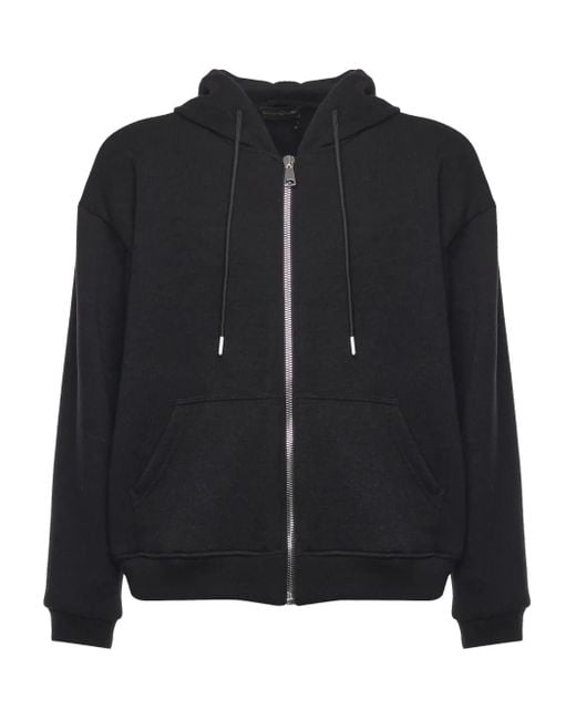 Giuliano Galiano Black Zip-Up Hoodie for men