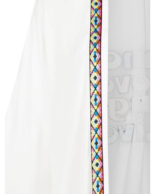 Olympiah White Sequin-embellished Short Kimono