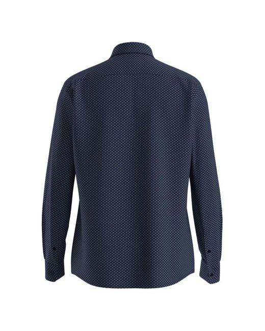 Boss Blue Patterned Shirt for men