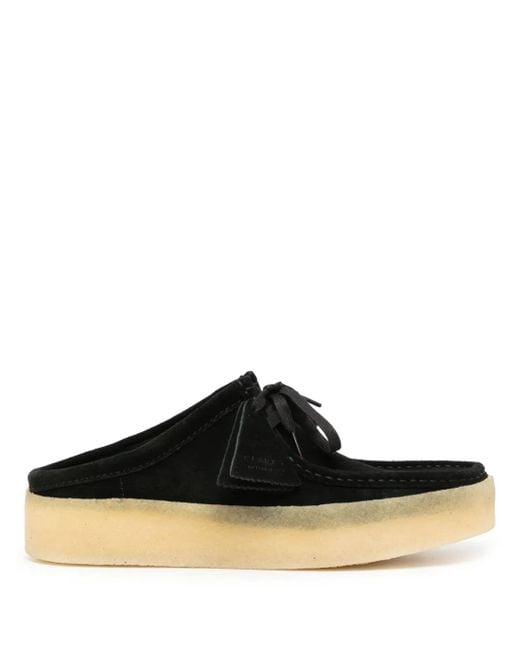 Clarks Black Wallabee Cup Slip-On Loafers for men