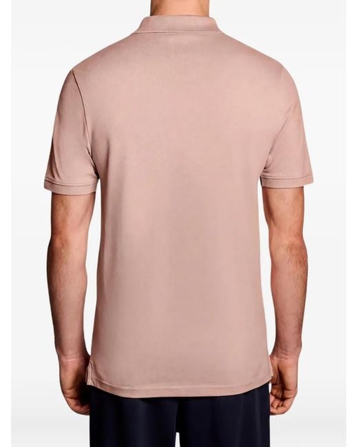 Lyle & Scott Pink Logo-Embroidered Polo Shirt