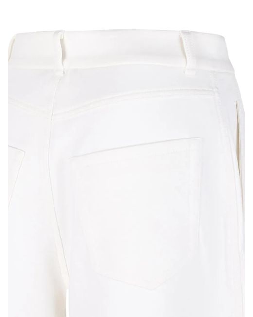 Max Mara ベルトループ パンツ White