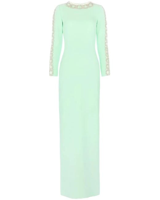 Jenny Packham Women's Green Penny Gown