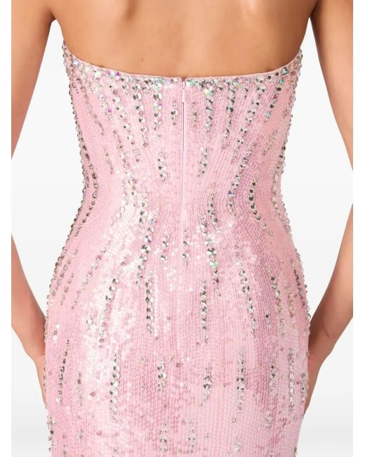 Abito Da Sera Con Paillettes di Jenny Packham in Pink