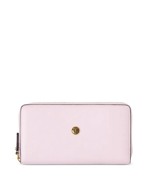 Versace Pink Emblème Leather Wallet
