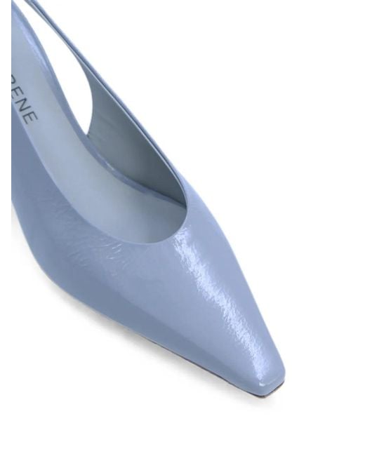 Notabene Blue Emmely Patent-Leather Slingback Pumps