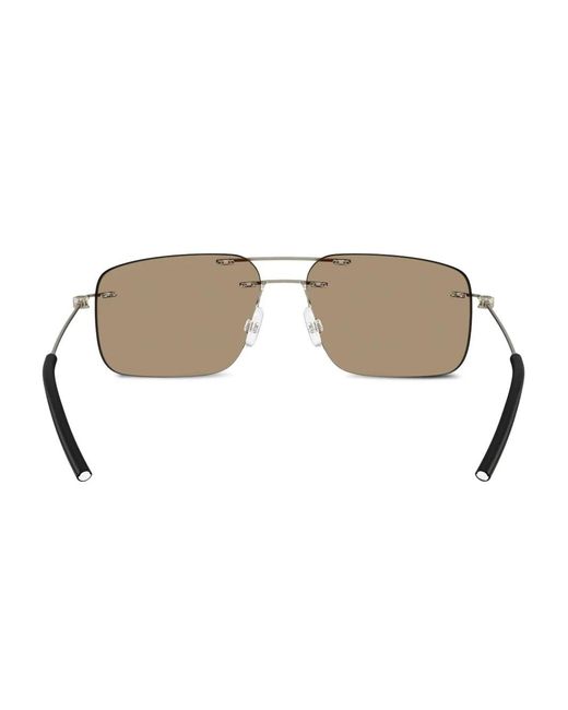 Moncler Natural Doppler Rimless Rectangle-Frame Sunglasses