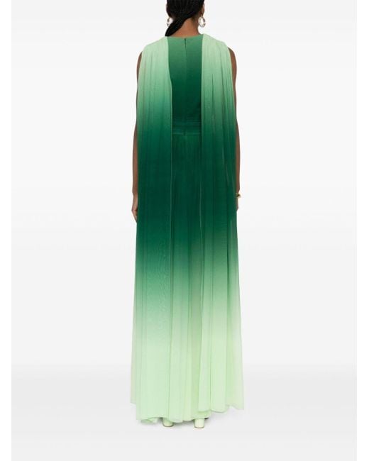 Elie Saab グラデーション ドレス Green