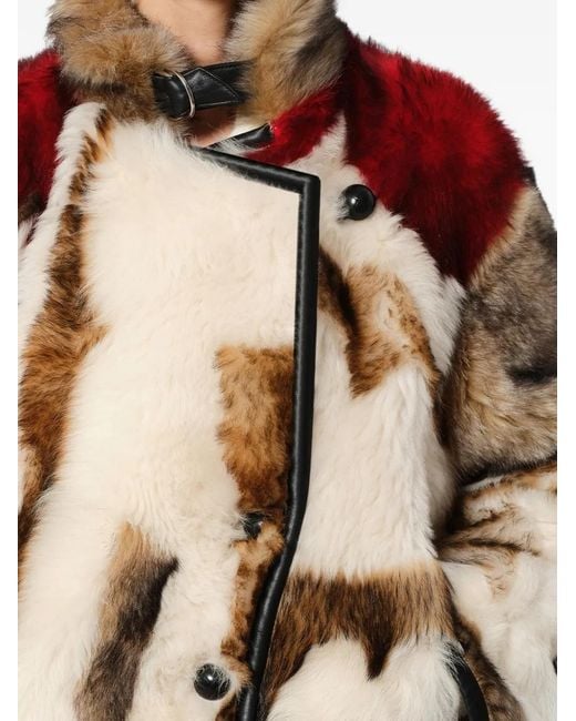 Isabel Marant Red Roama Shearling Jacket