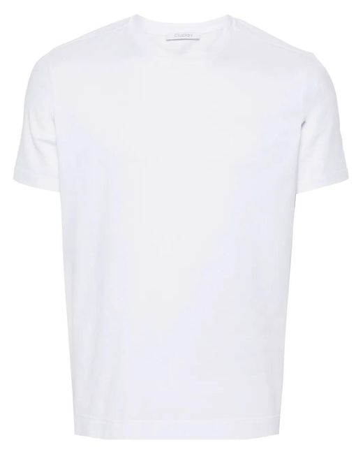 Cruciani White Cotton-Blend T-Shirt for men