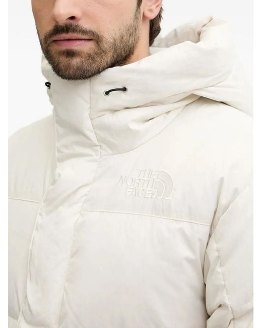 The North Face White Hooded Padded Jacket for men