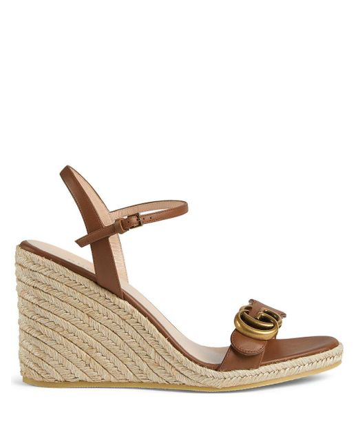 sandales compensées gucci