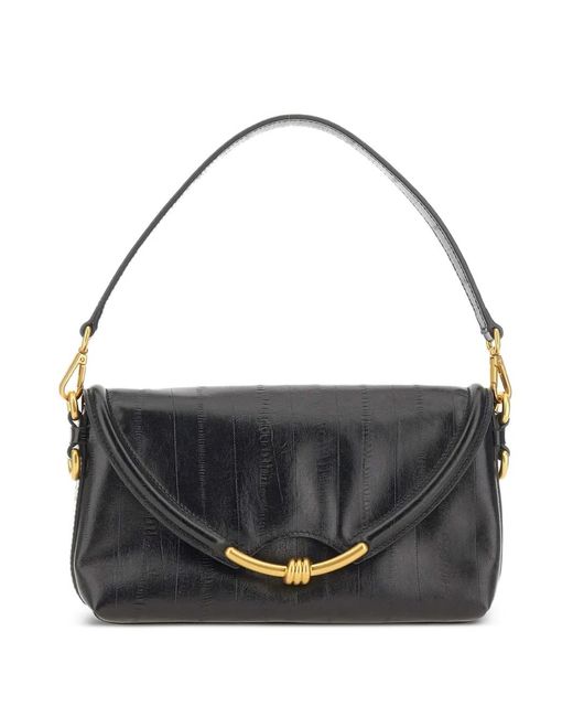 Gianni Chiarini Black Bea Leather Tote Bag