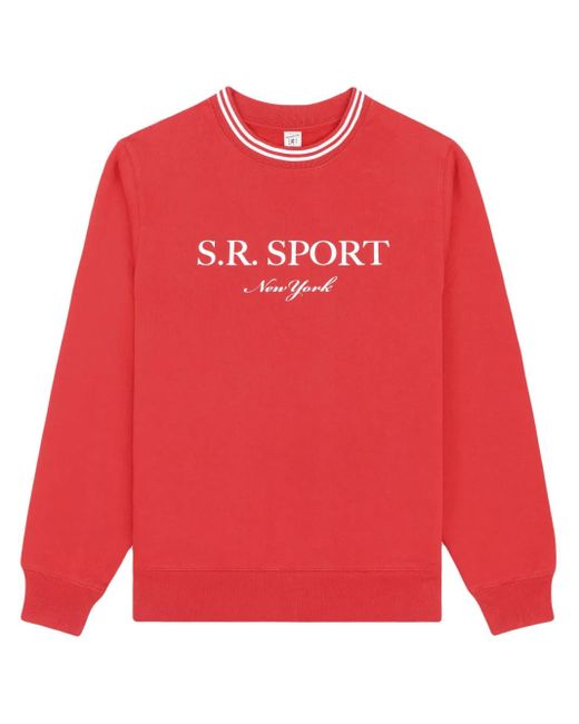 Sporty & Rich ロゴ スウェットシャツ Red