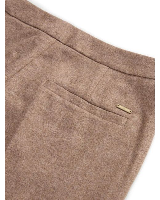 Pantalones De Mezcla De Lana Con Pinzas Woolrich de color Brown