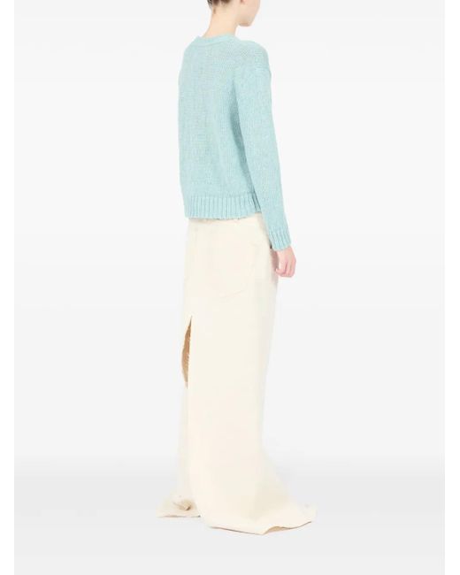 Maison Margiela Blue Hemp Cardigan