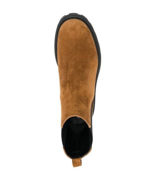 Tod's Brown Suede Ankle Boots