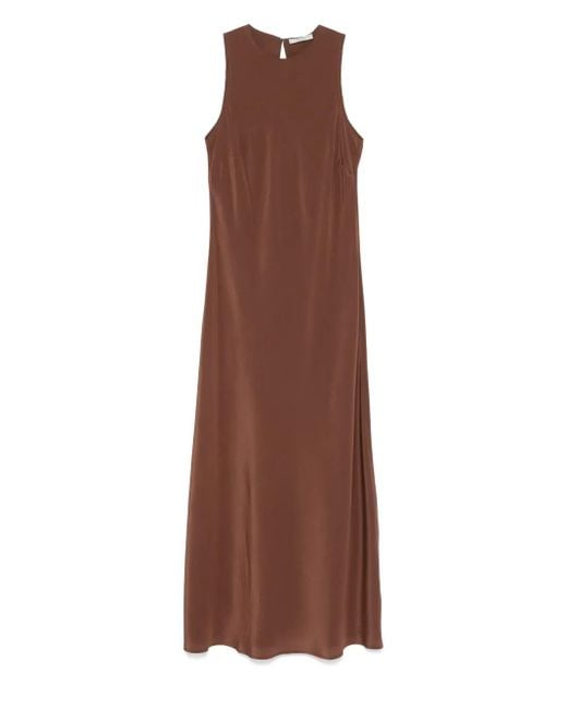 Asceno Brown Valencia Maxi Dress