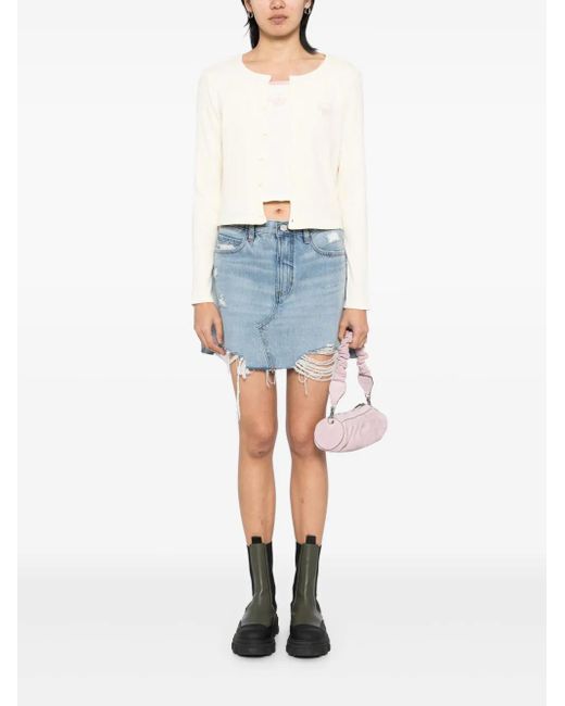 Chocoolate White Logo-Embroidered Top