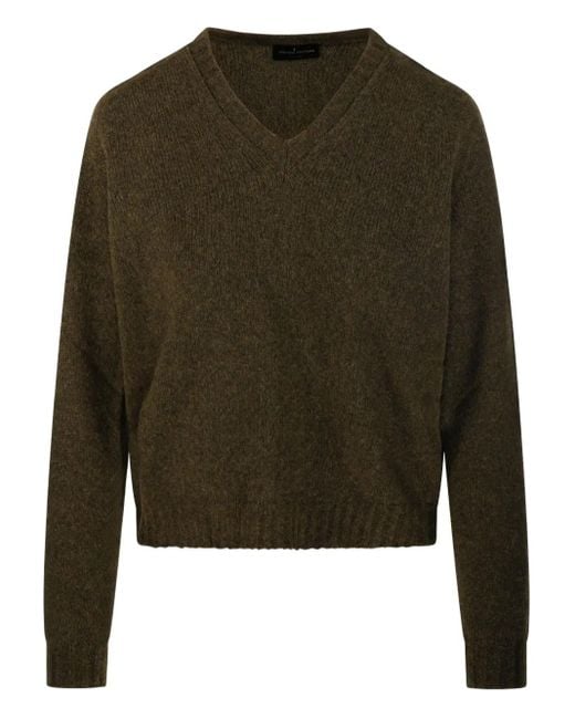 Roberto Collina Trui Met V-Hals in het Green
